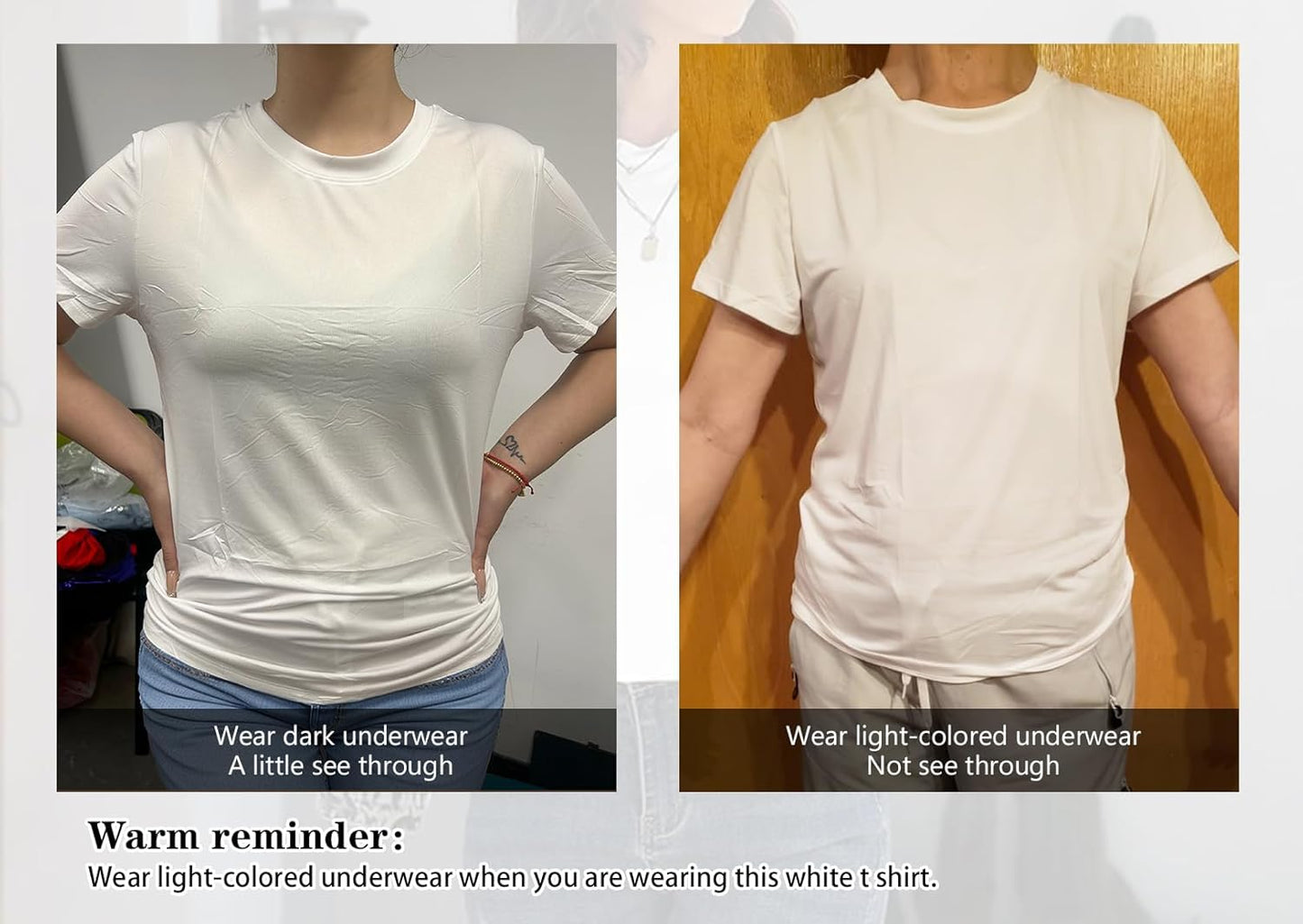 KevaMolly Basic T Shirts for Women UPF 50+ Short Sleeve Casual Summer Tops Trendy Solid Loose Fit Tshirt