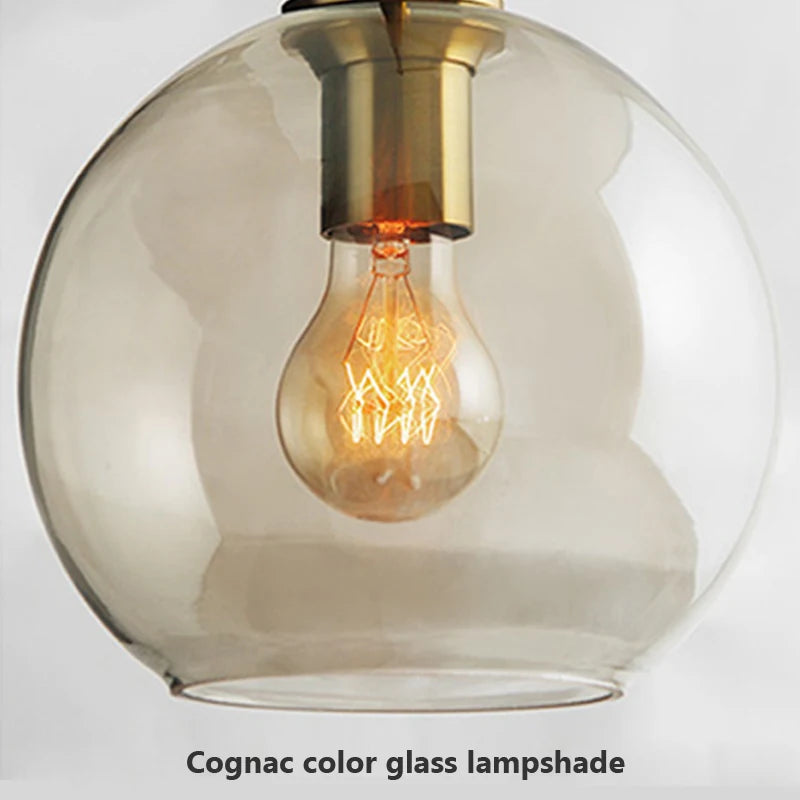 Modern hanging loft Glass lustre Pendant
