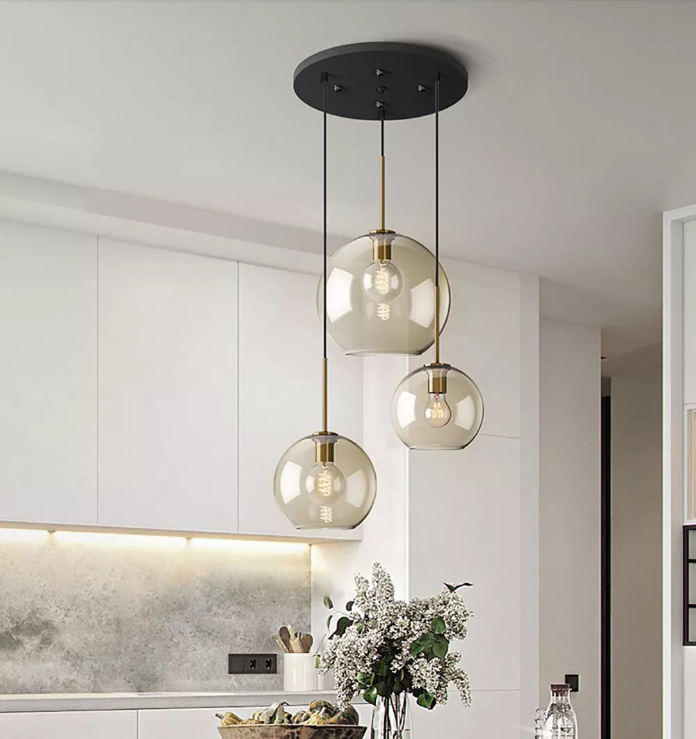 Modern hanging loft Glass lustre Pendant