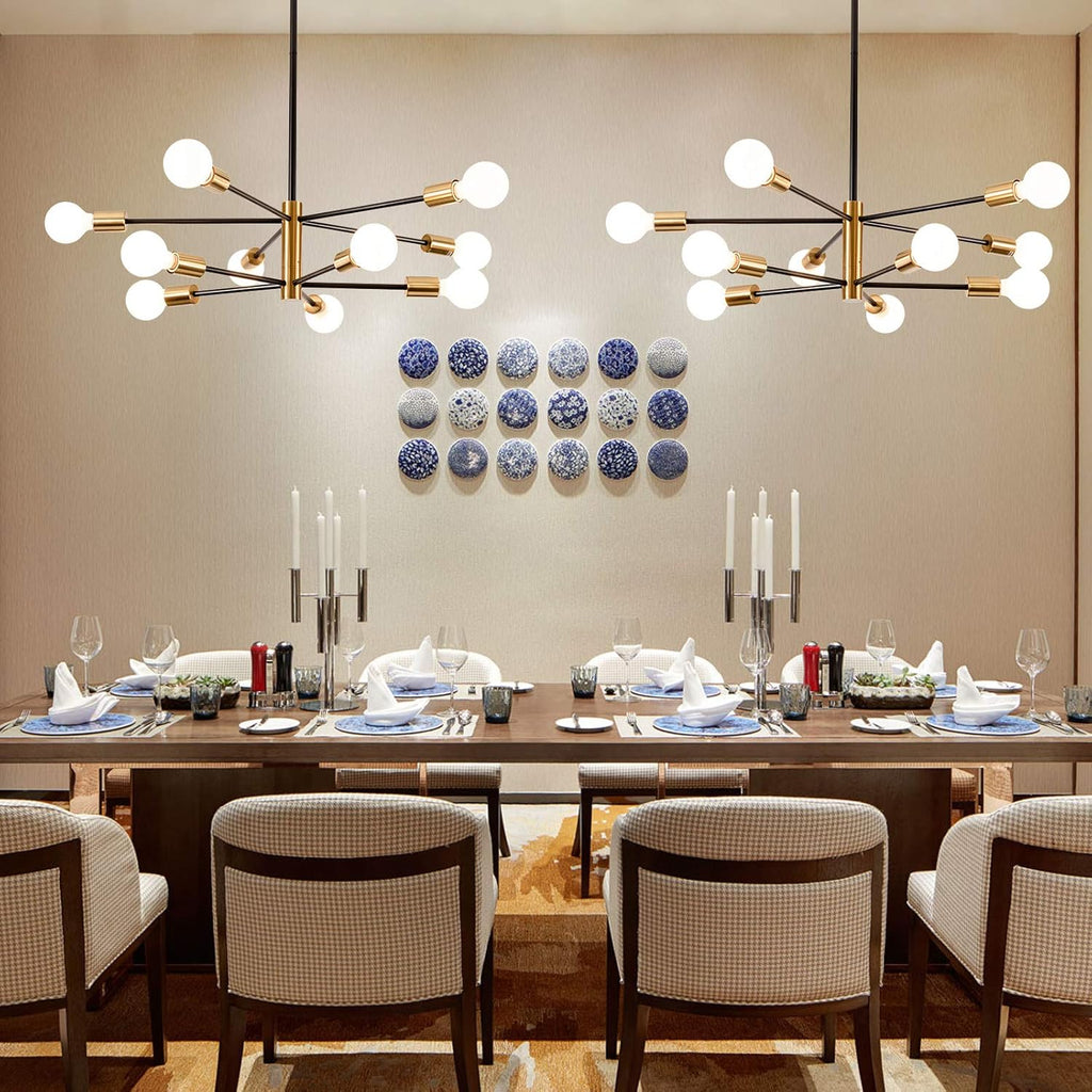 KAISITE Modern Chandelier Dining Room Light Fixture Over Table