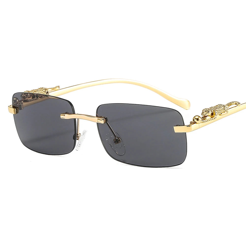1PC Hot Rectangle Rimless Sunglasses