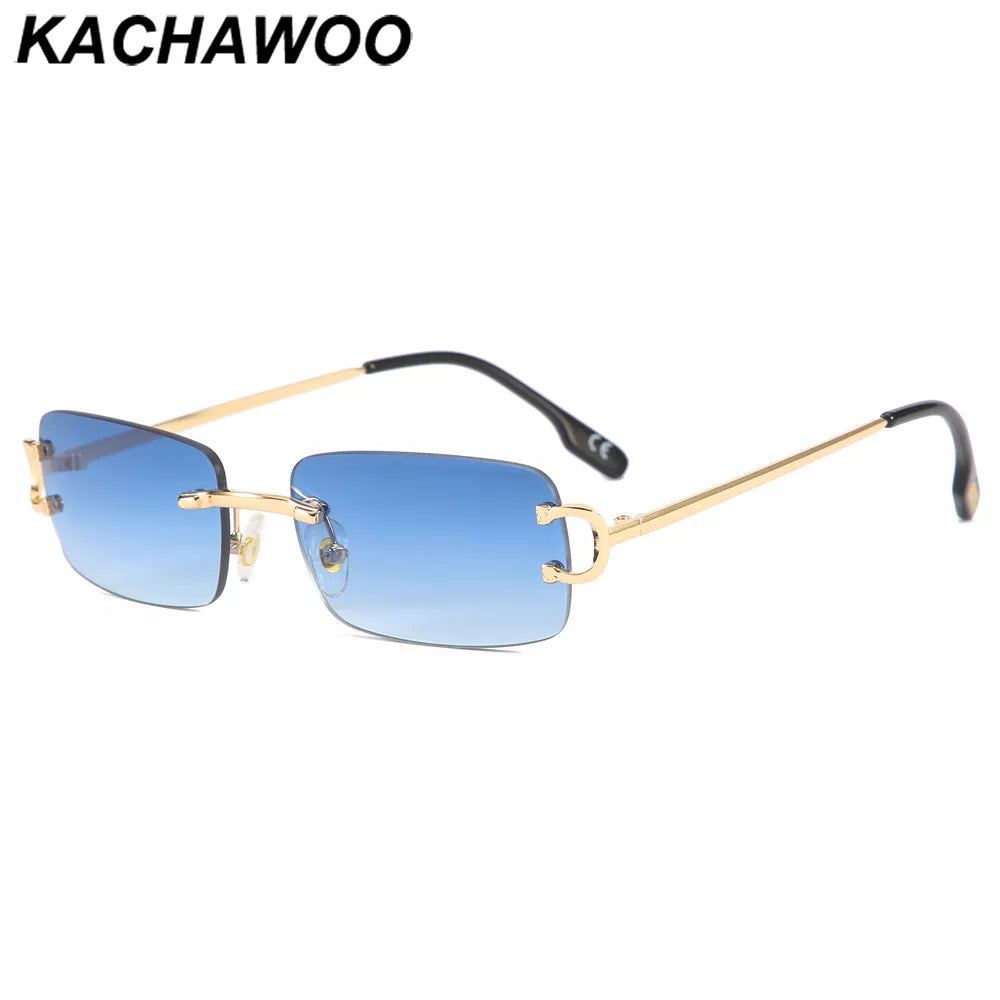Kachawoo retro rectangular sunglasses