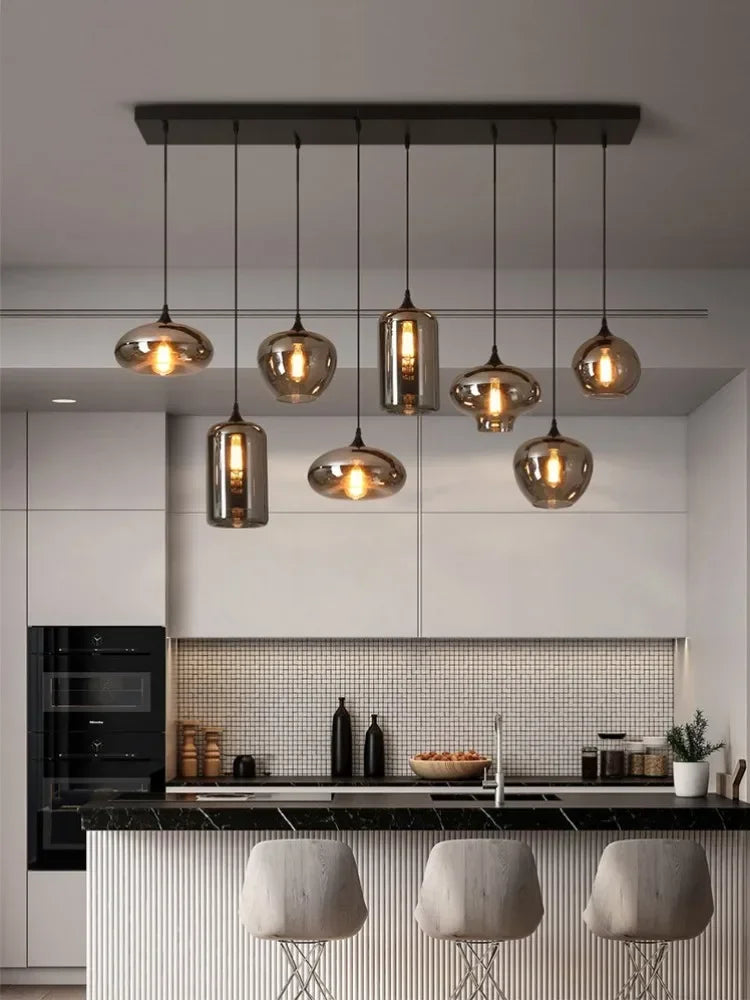 Nordic Glass Pendant Light Creative Personality