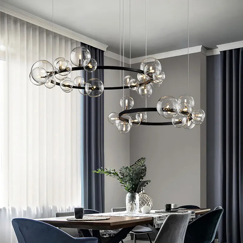 Chandeliers For Dining Room Clear Glass