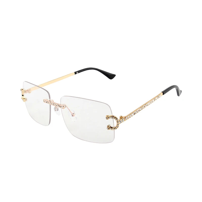 Kenbo New Rimless Rectangle Sunglasses Women Men