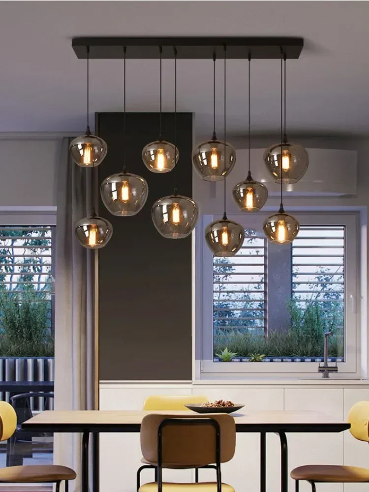 Nordic Glass Pendant Light Creative Personality