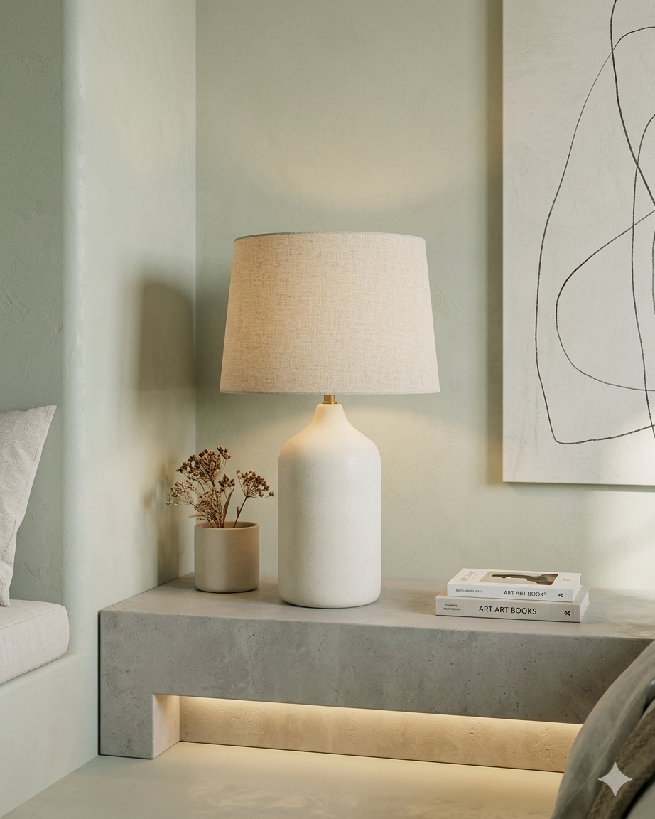 Modern bedroom table lamp