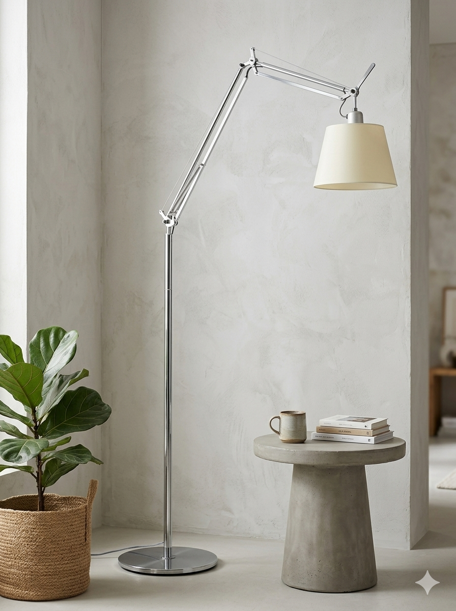 Adjustable nordic LED floor lamp